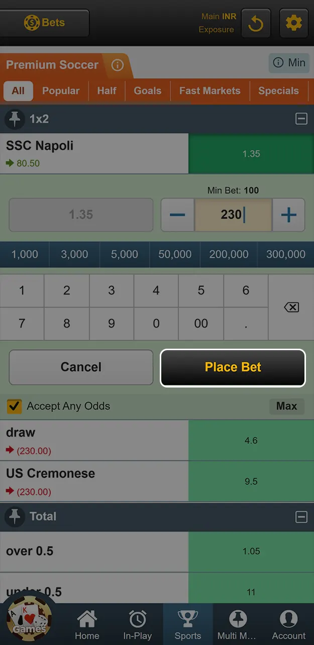 Confirm your coupon to save your prediction on Sky247.