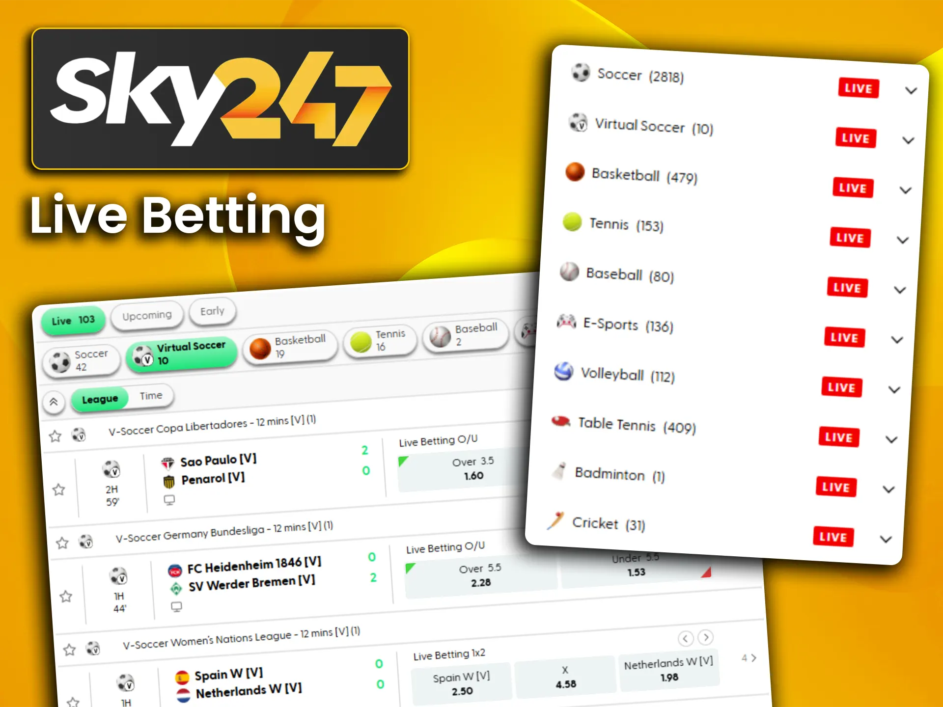 Experience the thrill of wagering on ongoing matches with real-time odds at Sky247.