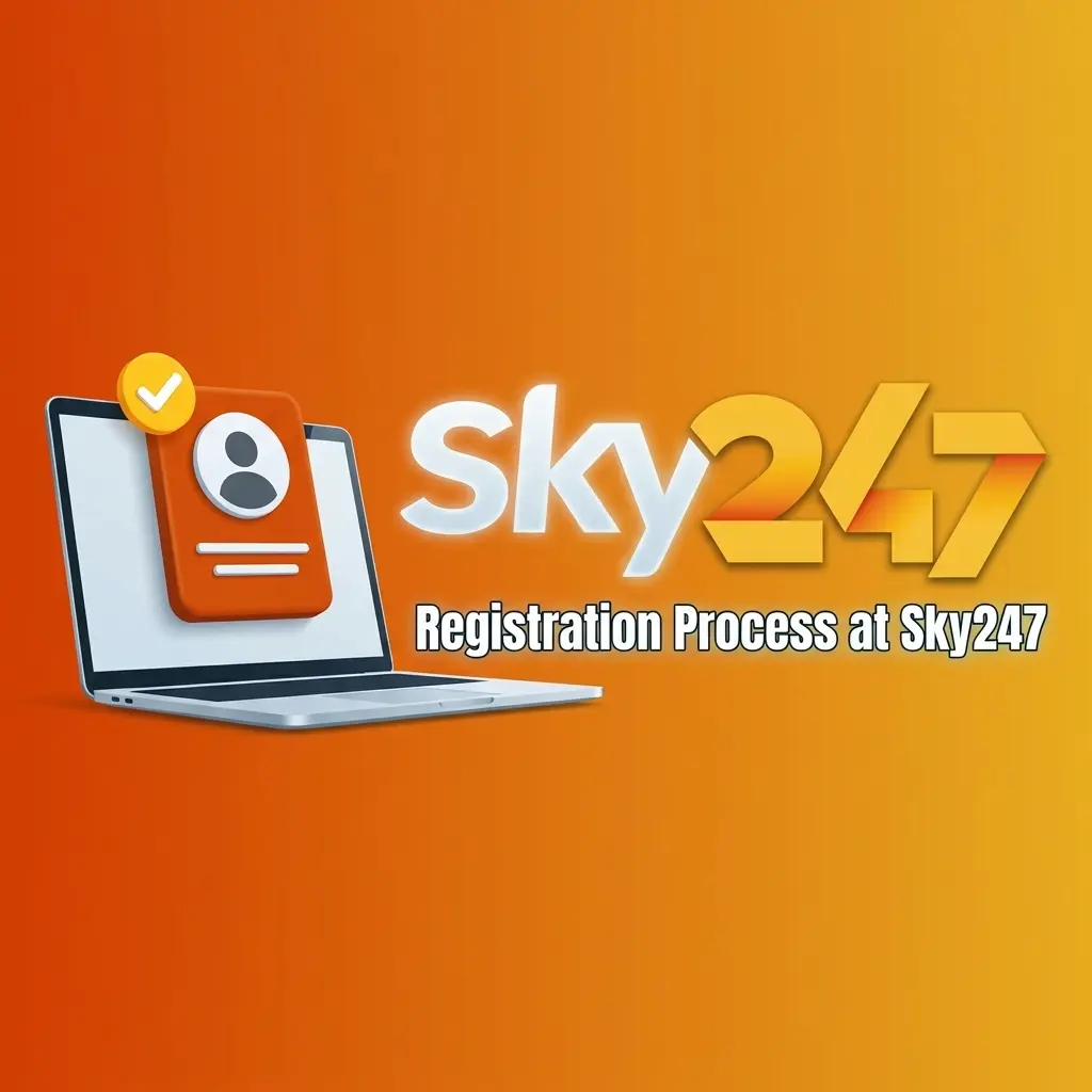 Sky247 registration process showing step-by-step sign-up form for betting and casino access in India