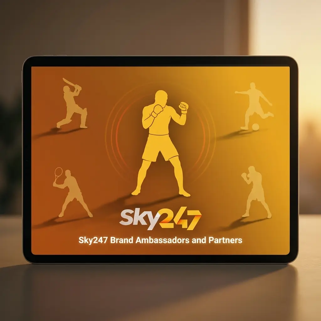 Sky247 brand ambassadors Harbhajan Singh and Sreesanth representing cricket partnerships and IPL sponsorships in India